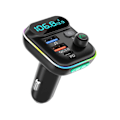 Pikkukuva 1 / 2: Auton FM-lähetin Pd3.0 Type C Qc3.0 Nopea Autolaturi Handsfree-puhelut U-levyn Tuki
