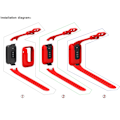 Miniatyrbilde 5 av 5: Beskyttelse for Mi Band 7 Pro Watch - Beskyttelsesramme for deksel Orange