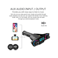 Pikkukuva 5 / 5: Kaksipäinen Bluetooth-autopelin MP3-soitinlähetinmodulaattori tukee kaksois-USB-latausta, musta