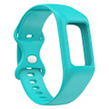 Miniatyrbillede 2 af 5: Integrer silikoneurrem til Fitbit Charge 6/5/4/3, urrem med etui Mint Green