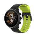 Miniatyrbild 1 av 5: Suunto 7 silikonarmband, lämplig för Suunto 9/9 Baro Spartan Sport ersättningsarmband Black Lime