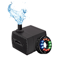 Miniatyrbilde 1 av 5: Mini Vannpumpe Med 12 LED-lys Og Sugekopp 350L/T 5W 220V