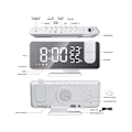 Pikkukuva 3 / 3: Radio kattoprojektiolla LED- USB kello, jossa lämpötila ja aika white