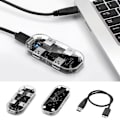 Miniatyrbild 3 av 4: Usb Hub Multiport Adapter, 4 Portar Helt Transparent Usb 3.0 Hub