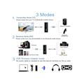 Miniatyrbillede 3 af 5: USB Bluetooth 5.0 Dongle Adapter til PC, 3 i 1 Bluetooth Transmitter Receiver/3.5mm Trådløs Lydadapter,
