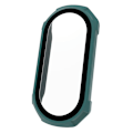 Miniatyrbild 5 av 5: För Mi-Band 8 PC Screen Protector Tempered Film+ Case All-inclusive Bumper-Shell Pine Needle Green