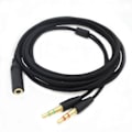 Miniatyrbillede 1 af 5: Til Razer øretelefon Lydkabel Hovedtelefonadapter Splitter Headset Mikrofon Til Razer Electra/kraken Pro 7.1 V2/hamme