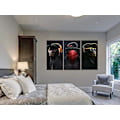 Miniatyrbild 2 av 4: Wise Monkeys Canvas Print Canvastavlor för vardagsrum Modern heminredning 30x50cm 3 stycken
