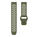 Miniatyrbild 4 av 5: För Garmin vivoactive 5 / Venu 2 Plus Silikonklockarmband 20mm Hålig Justerbar Rem Army Green