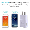 Pikkukuva 4 / 5: 1kpl seinälaturi 5v/1a 1 portti kannettava power Universal USB lataus Us/eu-pistoke matkasovitin puhelimen laturi iPhonelle 08 1A EU black