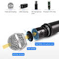 Miniatyrbillede 3 af 5: J.i.y Tv K Song trådløs mikrofon med USB-modtager