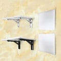 Miniatyrbillede 2 af 5: Rustfrit Stål Folde Trekant Bracket Væg Foldeskillevæg F14inch