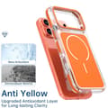 Miniatyrbillede 4 af 5: Etui til iPhone 17 Pro Max, Magnetisk Etui Dual Color Stødsikkert TPU PC White For iPhone 17 Pro Max