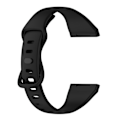 Miniatyrbild 3 av 4: För Fitbit Versa 4 / Versa 3 / Sense TPU-klockarmband L Black