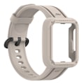 Pikkukuva 1 / 5: Sopii Redmi 1/Mi Watch Lite/Redmi 2/Mi Watch2 Lite Monokromaattiseen Silikoniseen Integroidun Rannekkeeseen Ivory