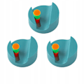 Miniatyrbillede 4 af 5: 3 X kosteclips, runde C