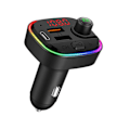 Pikkukuva 1 / 2: Bluetooth 5.0 FM-lähetin autoon 71 värin RGB-taustavalolla, 18W PD-laturi ja QC3.0