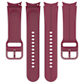 Pikkukuva 4 / 5: Samsung Galaxy Watch6 / Watch6 Classic / Watch 5 / 5 Pro / Watch3 41mm Silikoniurainen uranauha 20mm ranneke Wine Red