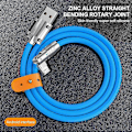 Miniatyrbild 1 av 5: 120cm USB C-kabel Roterande armbåge zinklegering till typ C snabbladdarkabel för Samsung för Huawei snabbladdare 120w 6a USB sladd Blue Android