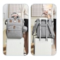 Miniatyrbilde 3 av 5: Bleieveske for baby, bleieveske ryggsekk Off-White