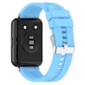Miniatyrbilde 1 av 5: For Huawei Watch Fit 2 Hurtigutløselig Klokkearmbånd Silikon Håndleddsbånd Sportsklokke 20mm Klokkebånd Azure, Sky Blue M Huawei Watch Fit 2