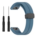 Miniatyrbillede 1 af 5: Sort spænde 20mm silikone urrem til Garmin Fenix 7s/7s Pro/instinct 2s/fenix 6s urrem Blue
