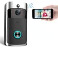 Smart trådlös Wifi Ring Dörrklocka Säkerhetsintercom Kamera Dörrklocka Black