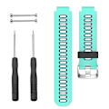 Miniatyrbillede 2 af 3: To-farvet silikoneurrem til Garmin Forerunner 735 XT (sort + gul) Duck   Blue