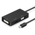 Miniatyrbild 4 av 4: Mini DP till VGA/HDMI/DVI Adapter Svart