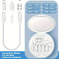Pikkukuva 2 / 5: 4-in-1 USB-C - Lightning -sovitinsarja (musta)