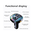 Pikkukuva 2 / 2: Auton Bluetooth-lähetin nopealla PD3.0-, Type C- ja USB-latauksella