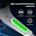 Miniatyrbillede 4 af 5: Elektrisk rengøringsbørste, leveres med 3 udskiftelige børstehoveder, LED-display (blå)