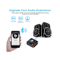 Miniatyrbillede 4 af 5: Bluetooth 5.1 Receiver, Trådløs Audio Adapter med NFC/TFCard Slot/3.5mm Aux/RCA/, Lav Latency til Stereoanlæg,