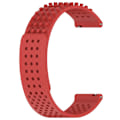 Miniatyrbilde 2 av 5: Silikonklokkearmbånd 20mm Pustende klokkebånd for Garmin Vivoactive 5/garminactive 5/venu Sq 2 Red