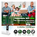 Miniatyrbild 2 av 5: Wi-Fi Förstärkare, Wi-Fi Repeater Extender Point 2.4Ghz 300Mbps (Svart)