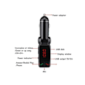 Miniatyrbillede 2 af 2: Trådløs Bluetooth V2.0 Stereo Bil Kit FM Transmitter MP3 Afspiller USB Disk Sort