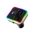 Miniatyrbillede 1 af 2: Bluetooth 5.0 FM Transmitter Trådløs Håndfri Bil Mp3 Afspiller Bluetooth Kit FM Modulator Dobbelt USB Oplader RGB Lys