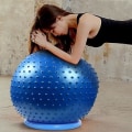 Pikkukuva 2 / 5: Joogapallohiukkaset ilmapumpulla räjähtämisen estävä vakaus Balance Ball Pilates Fyysinen fitness Blue 85cm
