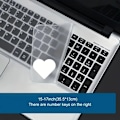 Miniatyrbild 1 av 5: 14,3 x 5,2 tums silikon tangentbordsfodral för 15,6 tums 17,3 tums bärbara datorer med numerisk knappsats (Ren)