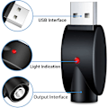 Miniatyrbilde 5 av 5: 2PCS Lader USB Trådkabel, Bærbar USB Lader, med LED Indikatorlys, Intelligent Overladningsbeskyttelse