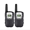 Miniatyrbillede 1 af 5: 2 STK T388 Walkie Talkie Børn 2 Stk Børneradio Walkie-Talkie Børn Fødselsdagsgave Legetøj Til Drenge Piger 100-3000M rækkevidde black