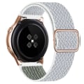 Miniatyrbild 1 av 5: 20 mm 22 mm band för Samsung Galaxy Watch 4/classic/3/5/ pro/active 2 Gear S3 Elastisk nylon Huawei Watch Gt 2 2e 3 Pro Strap 20mm white1