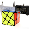Pikkukuva 3 / 5: Tuulimylly Magic Cube 3X3 Musta Pyörä Fenghuolun Kierrepeli 3X3X3 Nopeuskuutiopeli