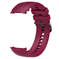 Miniatyrbillede 2 af 5: For Oppo Watch X udskiftning blød silikone rem justerbar urrem Wine Red