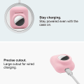 Pikkukuva 3 / 3: 2 in 1 silikonisuoja , joka on yhteensopiva Airpod 1 & 2:n ja AirTag kanssa, pehmeä case cover Airpod 1 & 2:lle ja AirTag pink