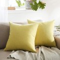 Miniatyrbillede 3 af 5: Udendørs puder til terrassemøbler Vandtætte pudebetræk Firkantet havepude Bondegårdslinned Pudebetræk Skal til terrasse Telt Sofa 18x1 Chartreuse 12 * 20 Inch