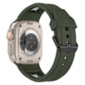 Miniatyrbilde 1 av 5: TPU-klokkestropp for Apple Watch Ultra 2 Ultra 49mm / Series 9 8 7 45mm / 6 5 4 SE (2022) SE (2023) SE 44mm / 3 2 1 42mm Army Green Black