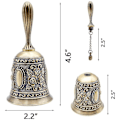 Miniatyrbild 2 av 5: Hand Bell Call Bell Mässing Bröllopsklockor
