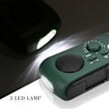 Miniatyrbild 2 av 5: radio am fm, Solcellsdriven Vevradio LED Ficklampa (vit)