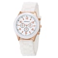Miniatyrbillede 1 af 4: Dameure 2021 Nyt mode luksusmærke Dameur Silikoneremme Quartz Armbåndsur white